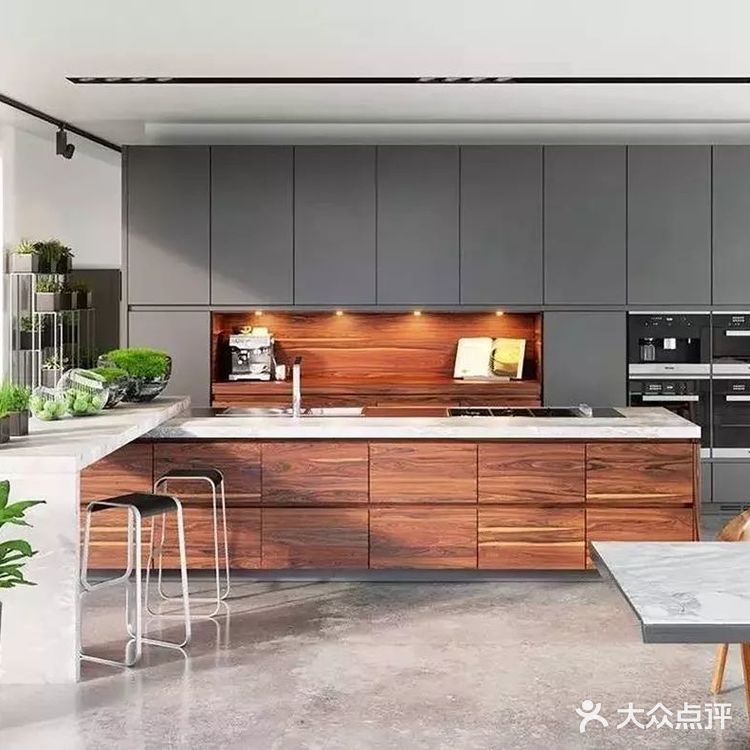 今日分享橱柜邂逅吧台