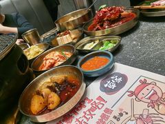 -草家酱蟹炭火烤肉店(珲春南路二店)