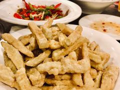 咸蛋黄炒茄子-湘肠香火锅店(团结湖店)