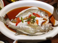 葱椒鲈鱼-绿茶餐厅(华贸购物中心店)
