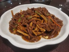 撒子牛肉丝-刘胖子家常菜·蹄花焖藕(中南店)