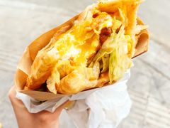 -小红车炸蛋葱油饼