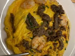 滑蛋牛肉虾仁饭-有章牛杂(石厦店)