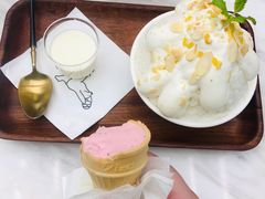 榴莲肉加榴莲冰淇淋-丹礼糖甜品