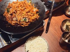 铁板章鱼五花肉-春熙台韩国料理·章鱼肥牛(西丽店)