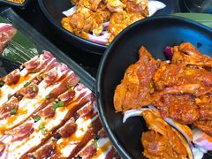 调味猪五花-九田家黑牛烤肉料理(中北镇店)