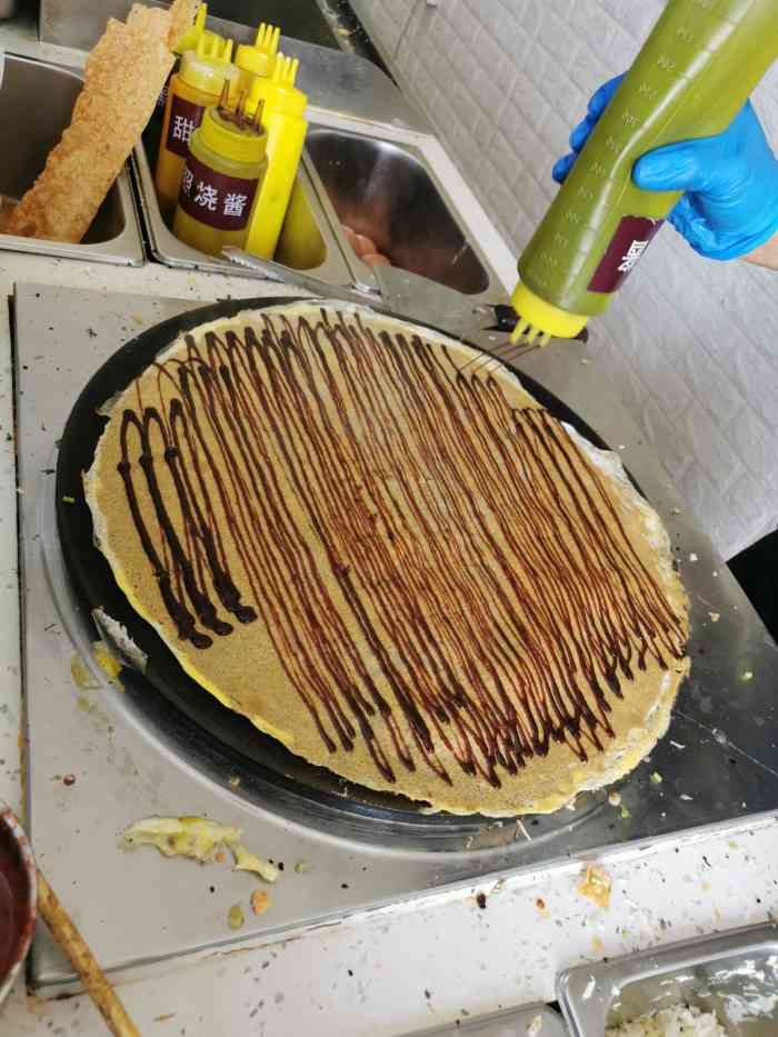 赶上点评橙v的津门十三张煎饼