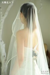试纱去了，嘻嘻-铂爵夫人婚纱摄影(上海总店)