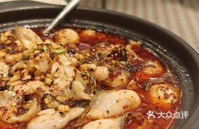 Tofu Pudding with Sichuan Pickled Mustard and Spicy Numbing Fish