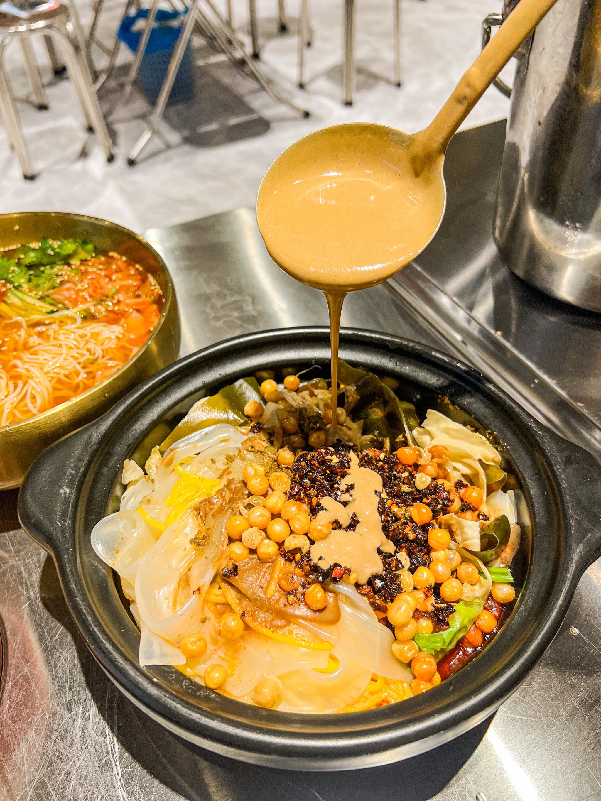 新开的!东北麻酱麻辣烫!