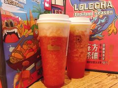 草莓酪酪-LELECHA乐乐茶(上海五角场万达广场店)
