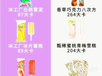 对比一下！超多适合减脂吃的雪糕！