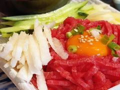 生拌牛肉-梦山水日本烧肉(五四广场店)
