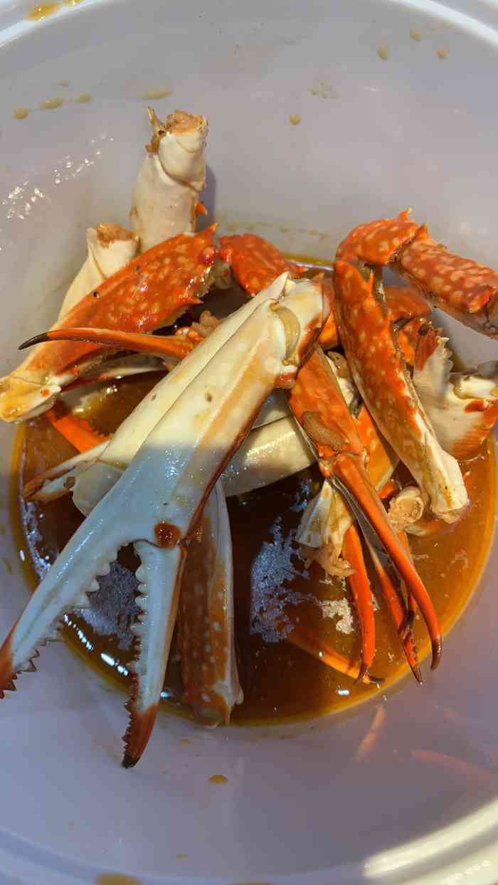 打分 经过打包一份蒜香蟹钳,全家吃哭!味道太赞!