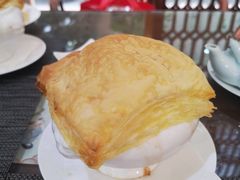 酥皮法式蘑菇汤-大佛寺高级素食自助餐厅