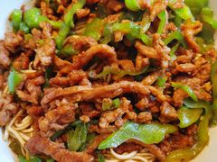 青椒肉丝盖浇面-花园茶楼(兴城西路店)