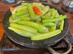 铁板鲜芋梗-农厨好味·温泉鹅·农家菜