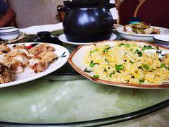 菜心粒鸡蛋炒饭-区海鸡场饭店(石壁店)