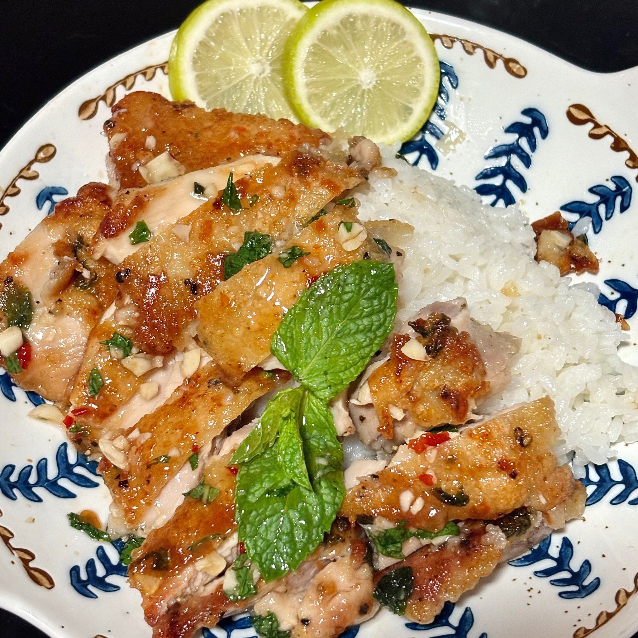 柠檬薄荷脆皮鸡93一周做了三次 好吃到想