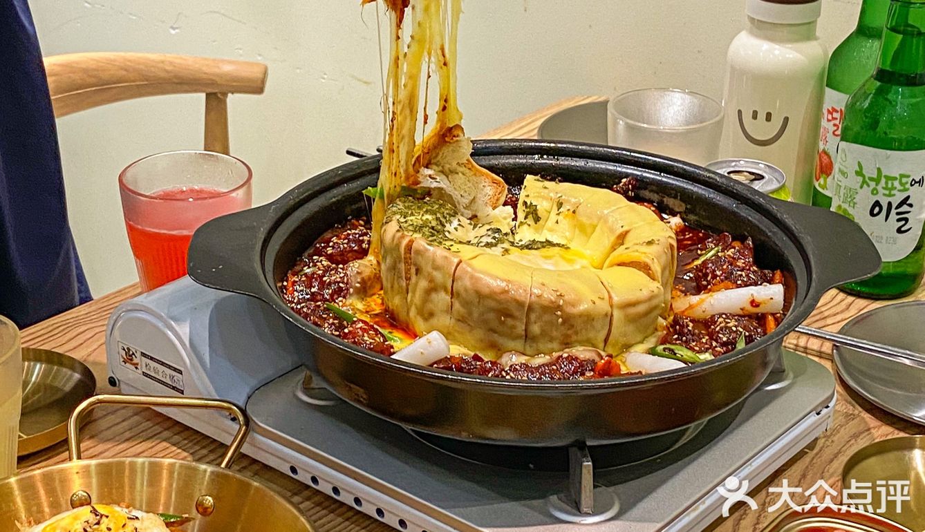 是逃不掉的芝士瀑布攻击❗️西安韩餐