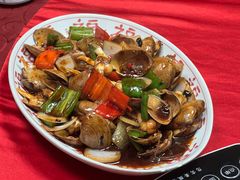 豉椒味菜炒黄蚬-香港祥正飯店·正宗灣仔50年海鲜老字号