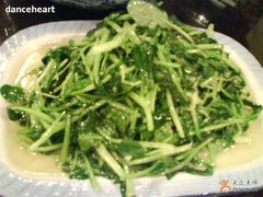 炝炒鸡毛菜-老浒记烤鸭-北京菜(琉璃厂店)