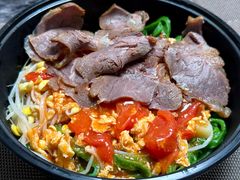 西红柿鸡蛋面-手擀菠菜面(西康路店)