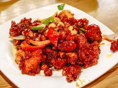椒香虾仁爆鸡球-陈傻子餐厅(世纪都会店)