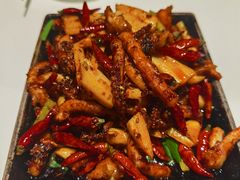 铁板虾球鱿鱼须-撒椒·四川江湖菜(西单大悦城店)