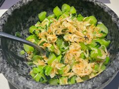 广东菜心炒虾皮-野蔓果·山野菜(西湖景区·龙井茶田店)