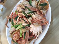 姜葱炒花蟹-七鲜渔港美食餐厅(巽寮湾海景店)