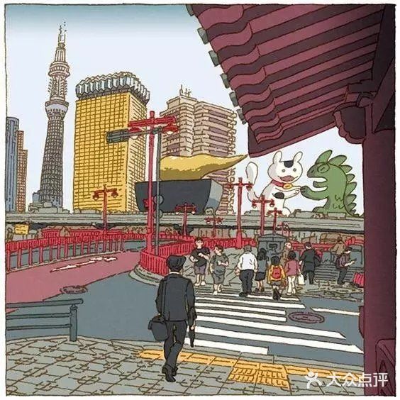 来自插画师笔下的东京街头