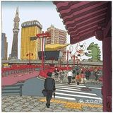 来自插画师笔下的东京街头