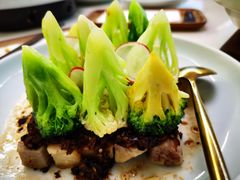 花椰菜菌菇酱蒸福鼎芋头-CHIC1699远洋私厨