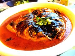 垮炖胖鱼头泡饼-大碗居·烤鸭·鱼头泡饼(天坛东门店)