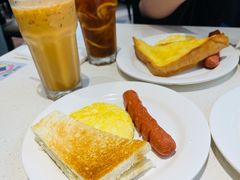 火腿炒蛋-香港新发烧腊茶餐厅(书城店)