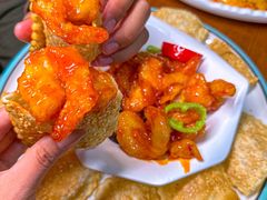 -东来菜馆•手抓海鲜家常菜•海鲜锅贴(鸽子窝店)