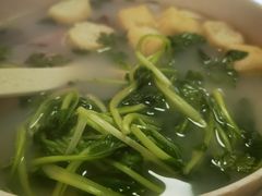 鸡毛菜豆腐汤-胡记锅贴·沪上游子老鸭粉丝汤(太原路店)