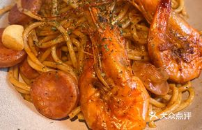 Mexican Seafood Sausage Pasta