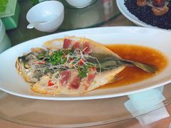 云腿鲜笋蒸黄花鱼-唐廊烤鸭店(工体店)