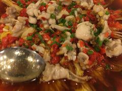 剁椒牛蛙娃娃菜-顺峰海鲜酒楼(省府店)