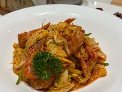 大虾炒白菜-山东宾馆·齐鲁苑餐厅