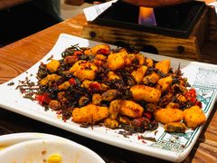 普洱茶炒包浆豆腐-云海肴·汽锅鸡·云南菜(美罗城店)