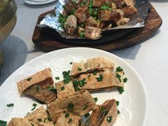 葱包肉、铁板芋头-西陵饭店