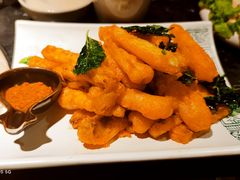 咸蛋黄焗脆皮茄子-云海肴云南菜·蒸汽石锅鱼(青岛万象城店)