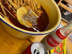 -拈签一笑黄牛肉辣卤串串