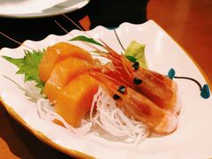 甜虾和三文鱼刺身拼盘-気楽亭和食料理(气乐亭大世界本店)