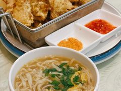 茄子炝锅面-鹊华居·地道鲁菜·海鲜·融合味(大明湖店)