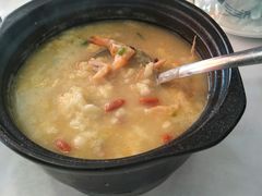 鲜虾疙瘩汤-蓝珊甄选海鲜自助·火锅大排档(近阿那亚店)