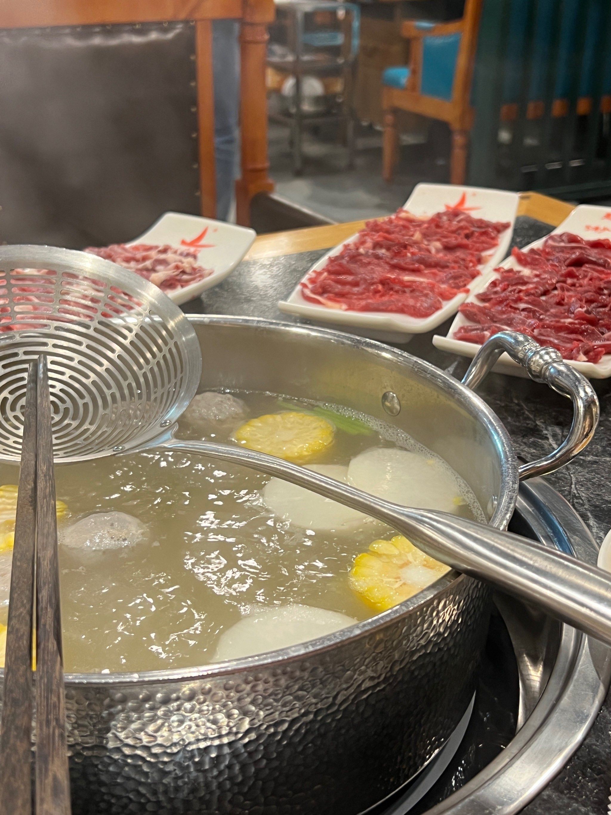 小木船潮汕牛肉火锅超级好吃